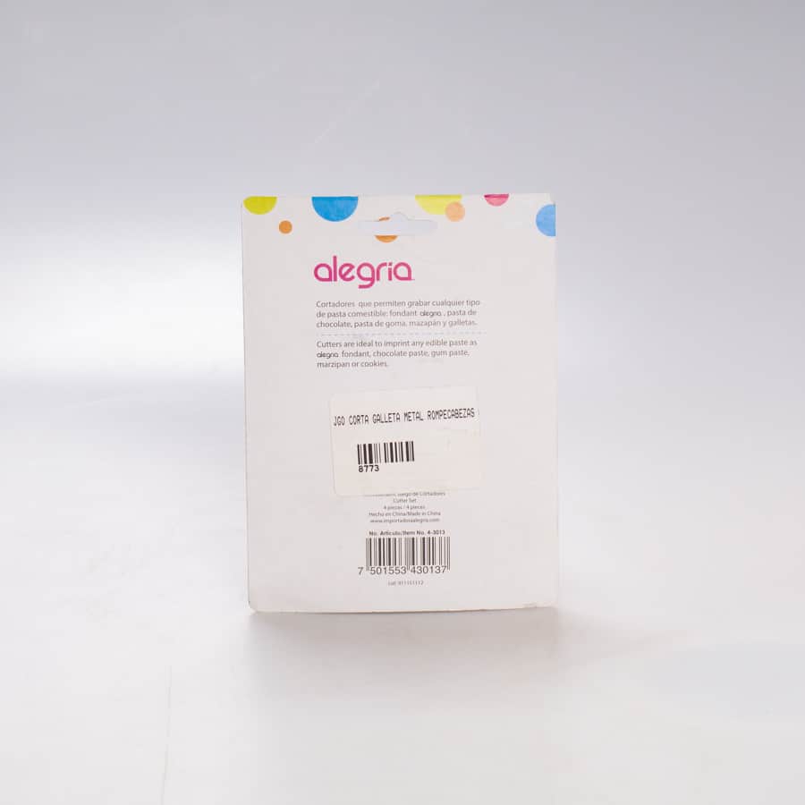 Cortador de Metal Rompecabezas 4 Pz Alegria