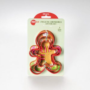 Cortadores Niño de Jengibre Acero 3 Pz