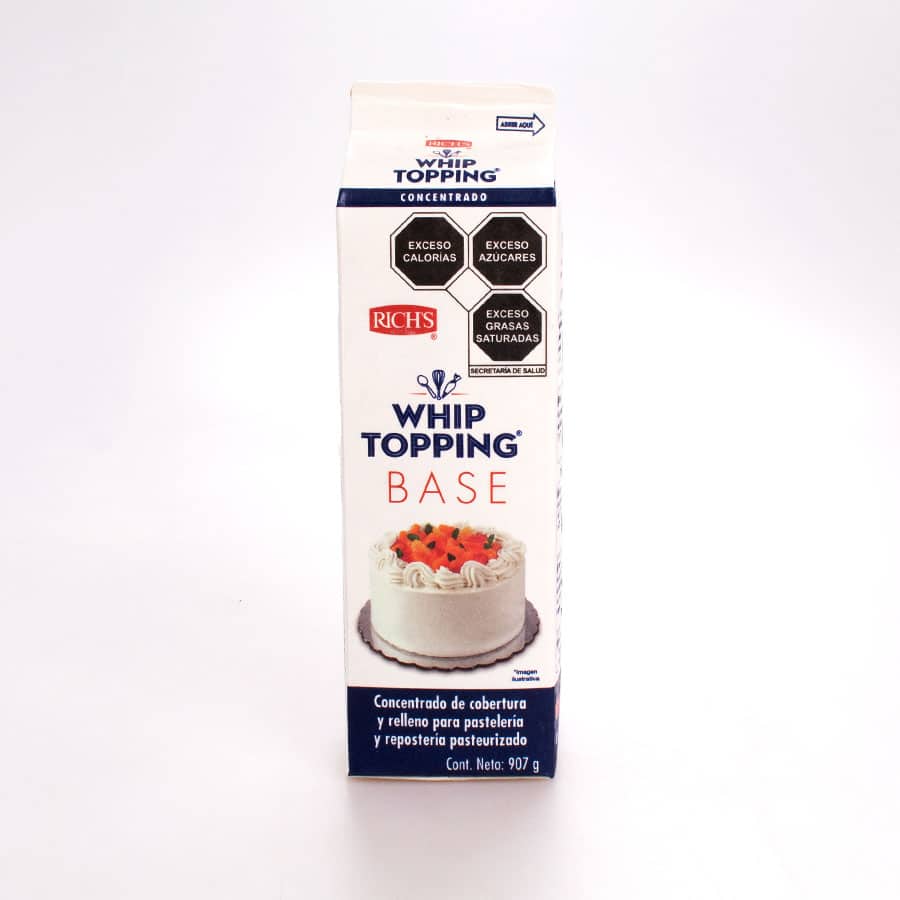 Crema para Batir Whip Topping Base Rich´s 907gr