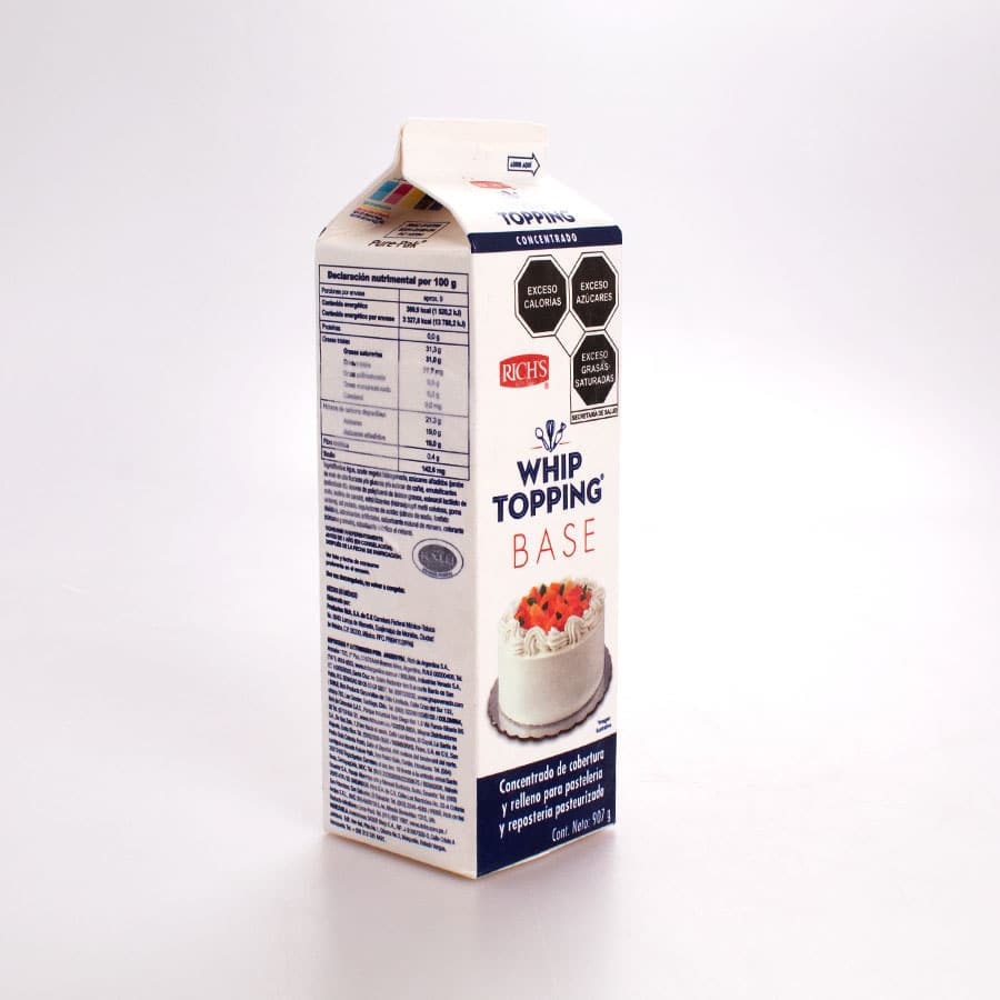 Crema para Batir Whip Topping Base Rich´s 907gr