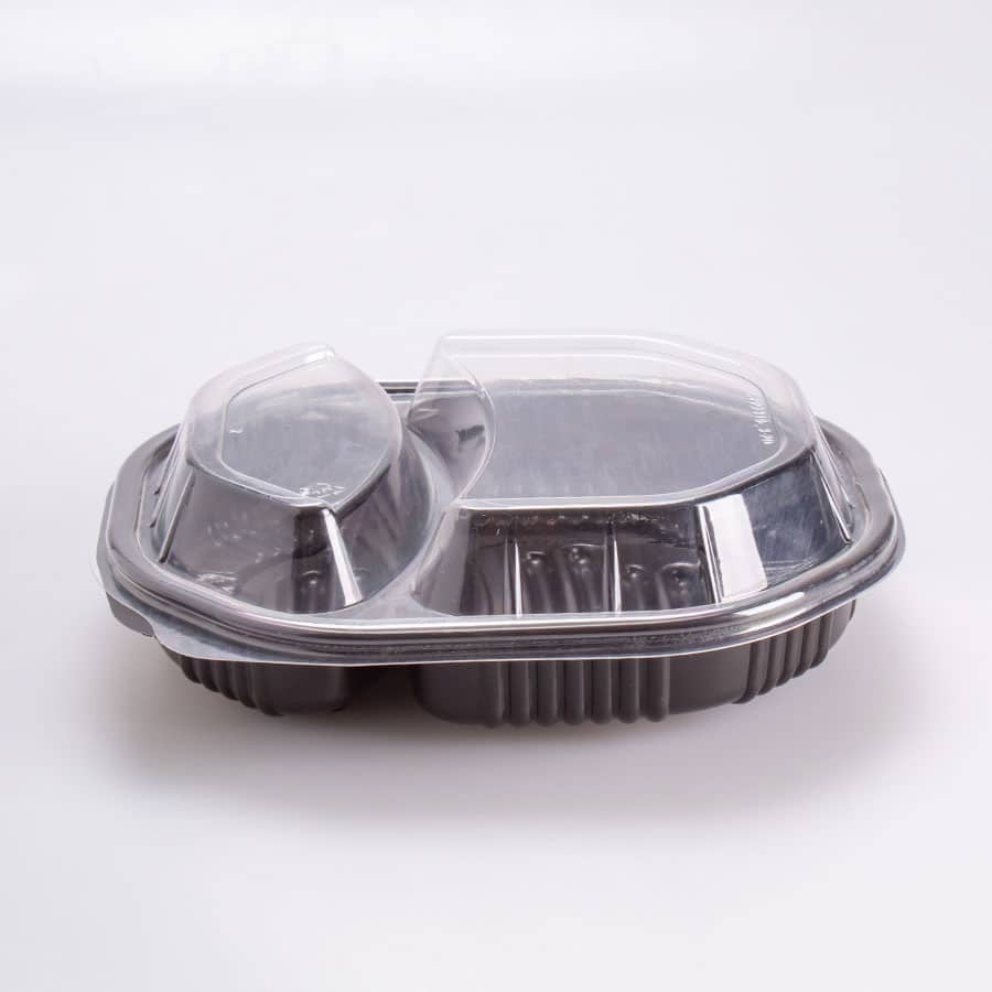 Contenedor de Comida Caliente 2 Div 24x21x6.5 Cm