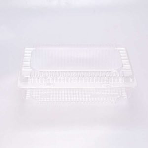 Contenedor Transparente Bisagra Multiusos 22.5x18x8.5 Cm