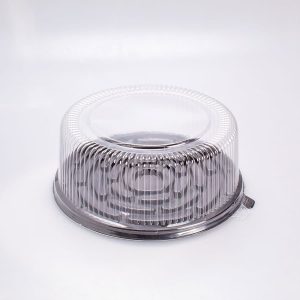 Domo para Pastel Alto Base Negra 25 Cm