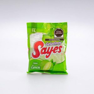 Gelatina Sabor Limón Sayes Agua 120 Gr