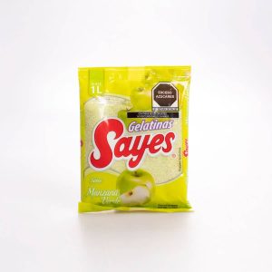 Gelatina Sabor Manzana Verde Sayes Agua 120 Gr