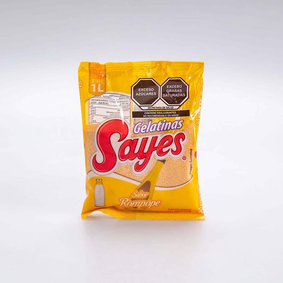 Gelatina Sabor Rompope Sayes Leche 120 Gr