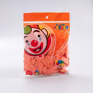 Globo Salmón #7 Payaso 100 Pz