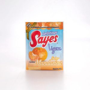 Gelatina Sayes Ligera Sabor Mandarina 24 Gr