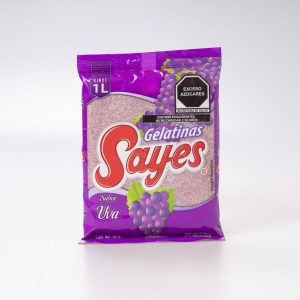 Gelatina Sabor Uva Sayes Agua 120 Gr