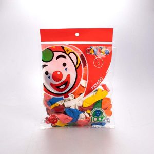 Globo Surtido #6 Payaso 100 Pz