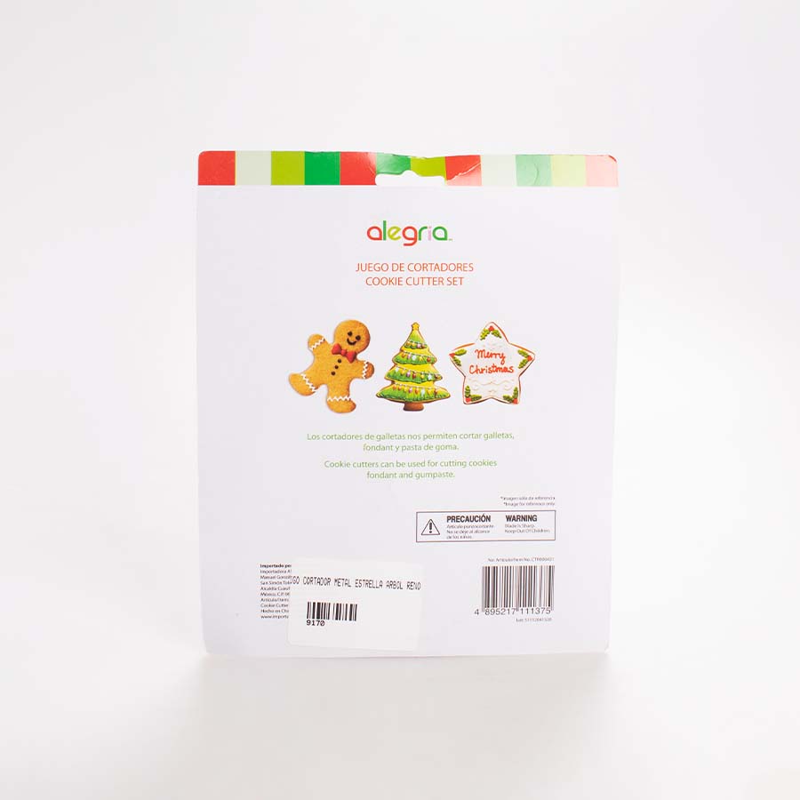 Juego Cortadores Navideños 5 Pz