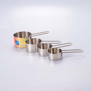 Juego de Tazas Medidoras Acero Inoxidable 4 Pz