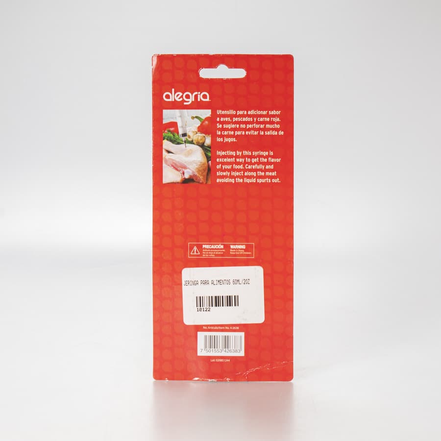 Jeringa para Pavo y Alimentos 60 Ml