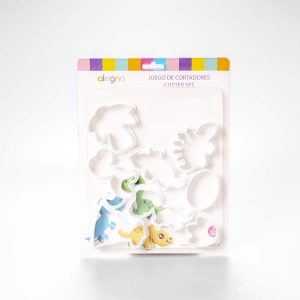 Juego Cortador Dinosaurios Bebés 8 Pz