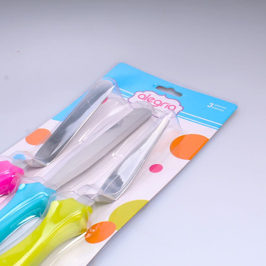 Juego de Espatúlas Colores 3 Pz