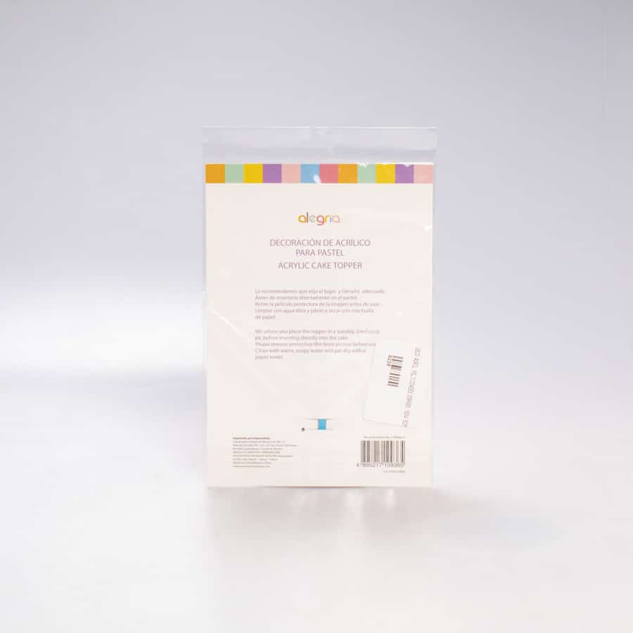 Letrero Acrilico Dorado Felicidades