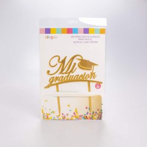 Letrero Acrilico Dorado Mi Graduación