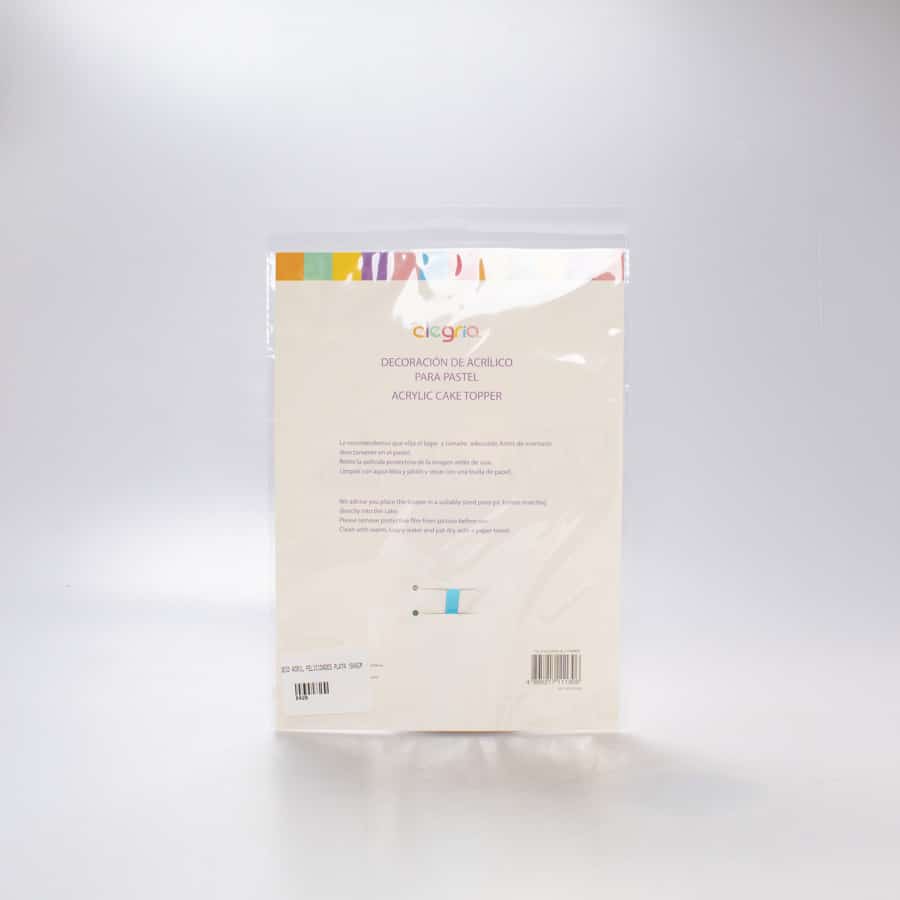 Letrero Acrilico Plateado Felicidades