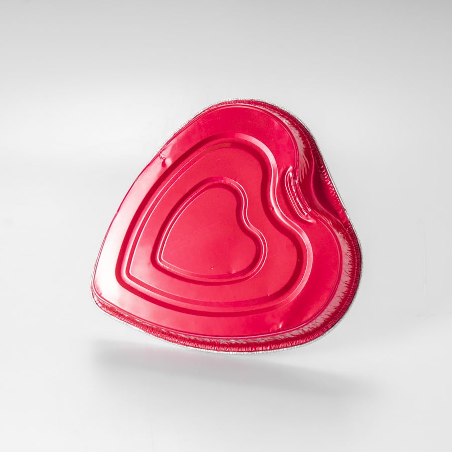 Molde Aluminio Corazón Rojo Galvanotek