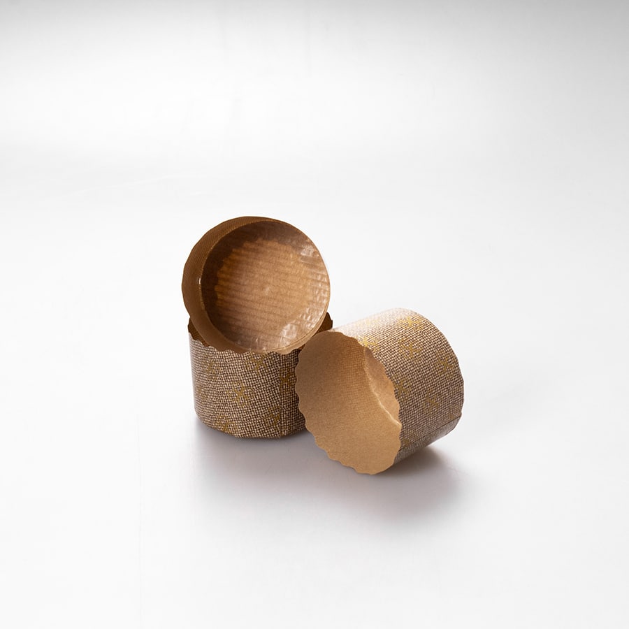 Molde Panetón Chico de Papel 20 Pz