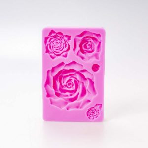 Molde de Silicón 5 Rosas Alegria