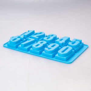 Molde de Silicón Números de 2.6x4.5x2 Cm