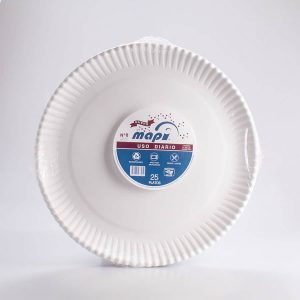 Plato de Cartón Universal #8 25 Pz
