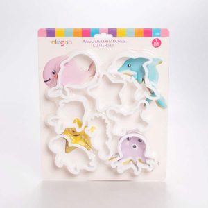 Set Cortadores Animalitos Marinos 8 Pz Alegria