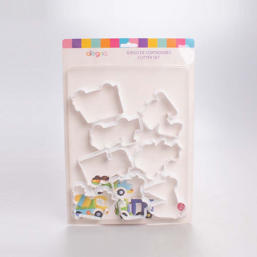 Set Cortadores Camioncitos 8 Pz