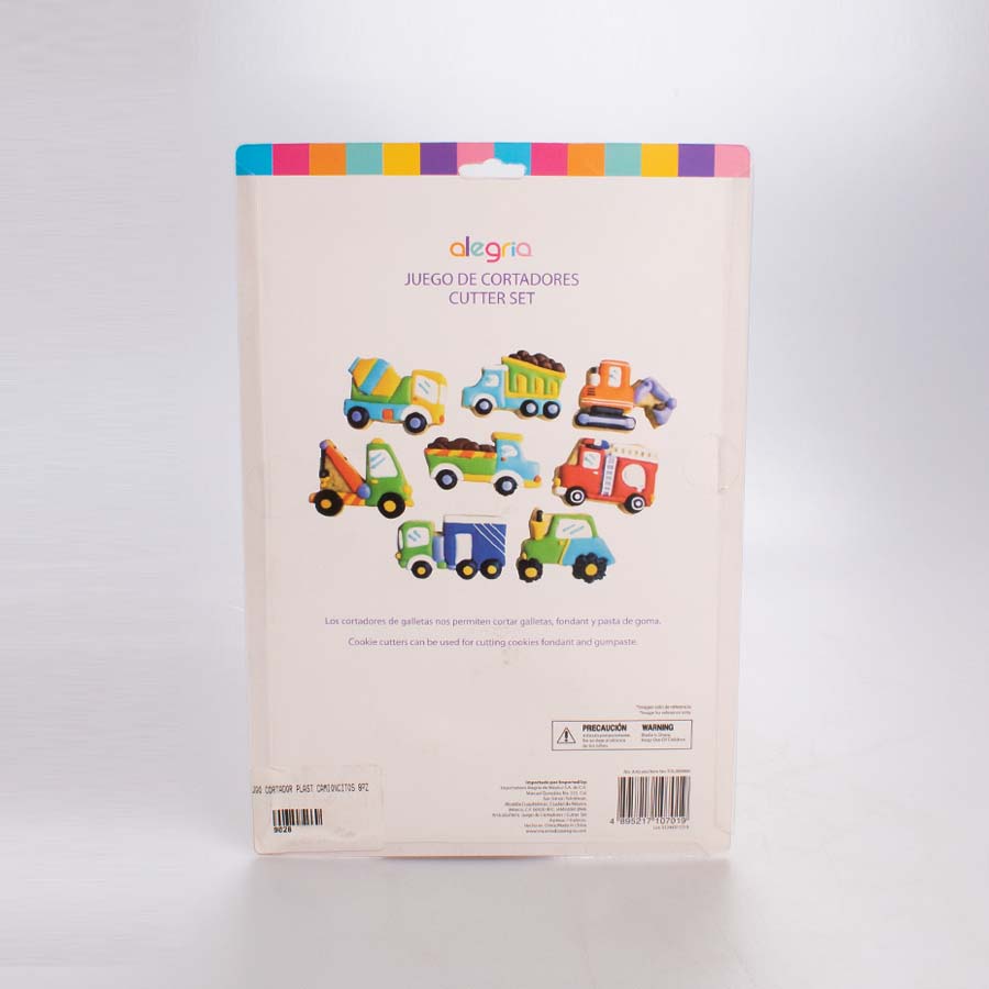 Set Cortadores Camioncitos 8 Pz