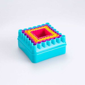 Set Cortadores de Galleta Cuadro 5 Pz