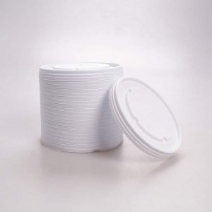 Tapa Blanca Plana Contenedor 12 Oz I. Paper 50 Pz