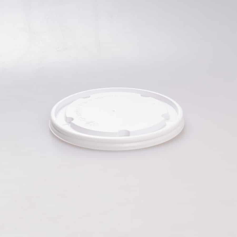 Tapa Blanca Plana Contenedor 4 Oz I. Paper 100 Pz