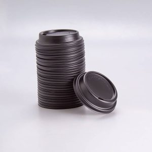 Tapa Domo Negra para Vaso 10 Oz I. Paper 100 Pz