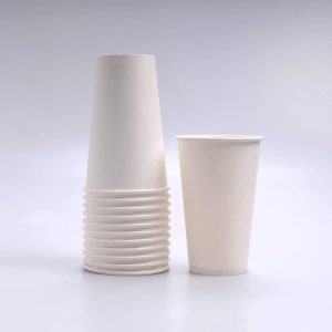 Vaso Blanco de Papel 16 Oz Bebida Caliente Conver 50 Pz