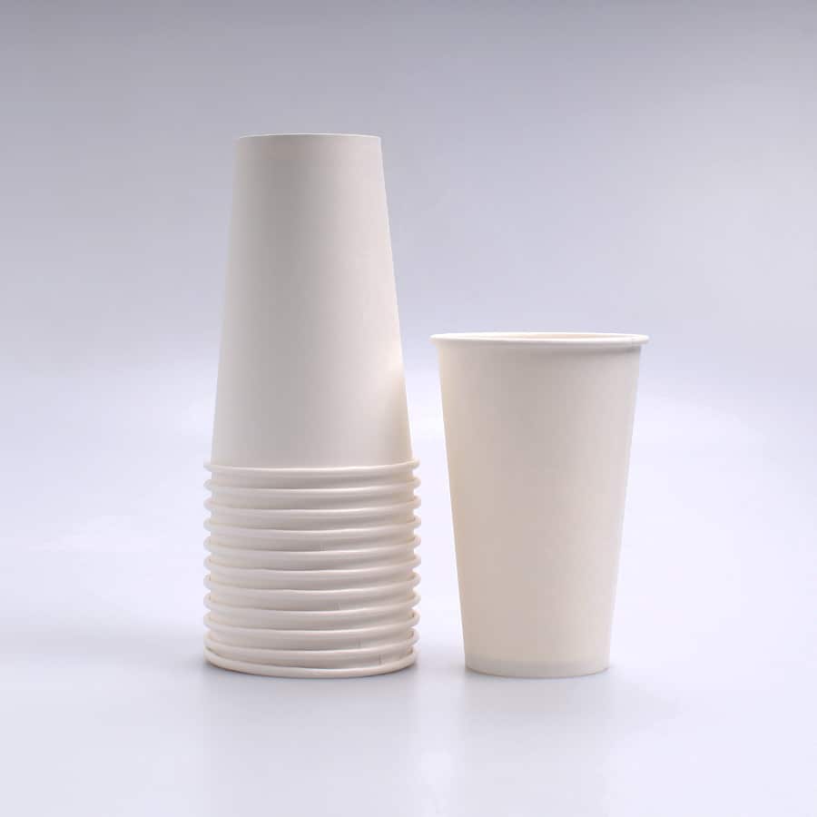 Vaso Blanco de Papel 16 Oz Bebida Caliente Conver 50 Pz