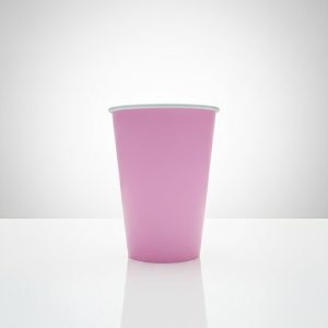 Vaso de Papel rosa 16 Oz 50 Pz
