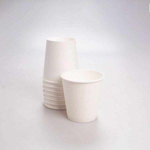 Vaso Blanco de Papel Ancho 10 Oz I. Paper 50 Pz