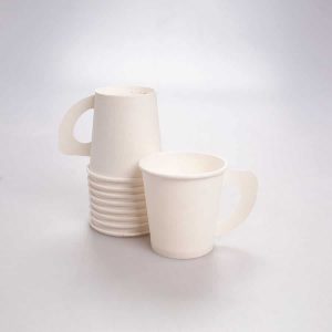 Vaso Blanco de Papel 4 Oz C/Asa I. Paper 50 Pz