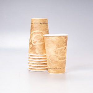 Vaso de Papel Impresión Café 16 Oz 50 Pz