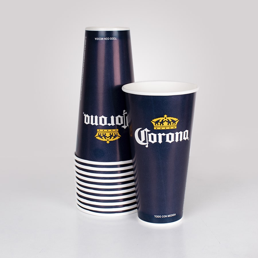 Vaso para Cerveza Corona Azul 42 Oz 25 Pz