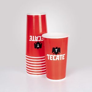 Vaso para Cerveza Tecate 44 Oz 25 Pz