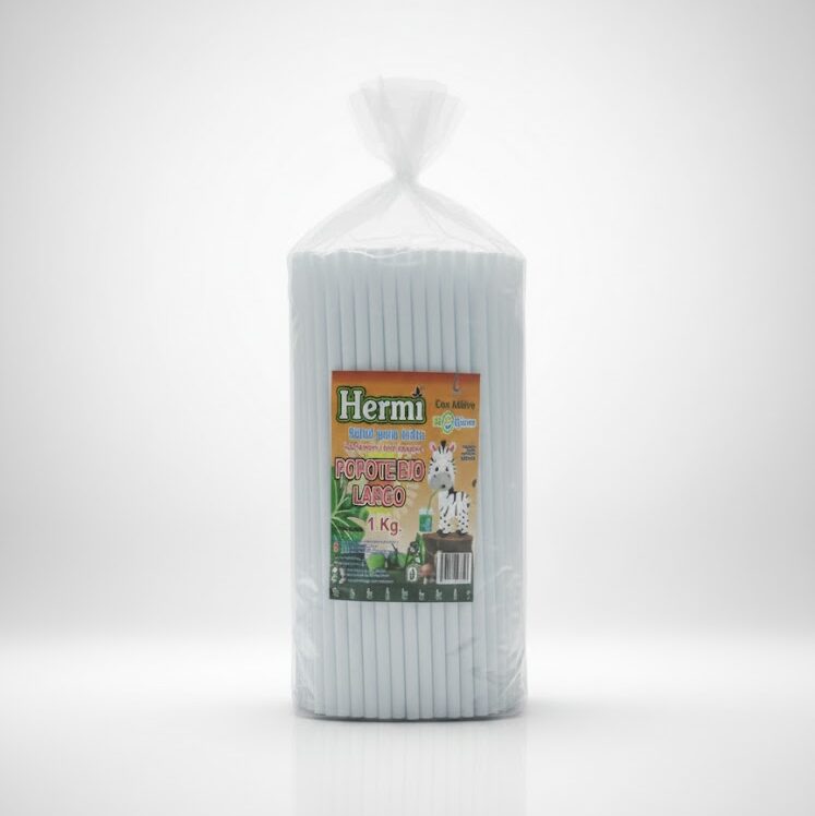 Popote Hermi 26 Cm Blanco 1 Kg