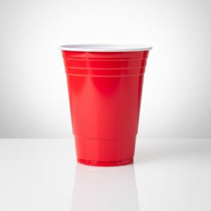 Vaso Plástico EU Bicolor Rojo #16 Reyma